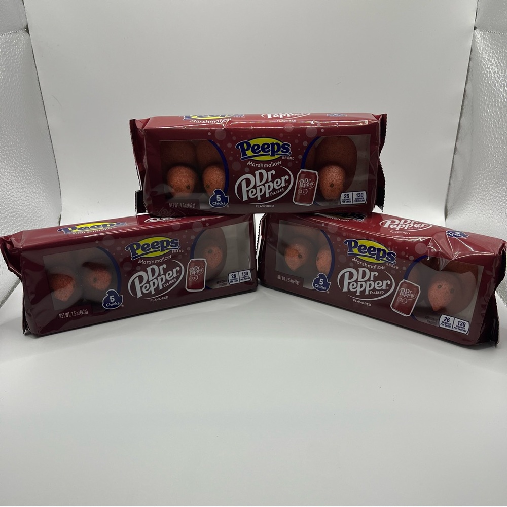 Limited seasonal Dr Pepper Marshmallow Chicks - Red (lot of 3)